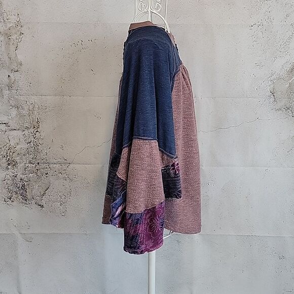 We the Free Friday Fever color block casual top Women's Size XS - Picture 5 of 12